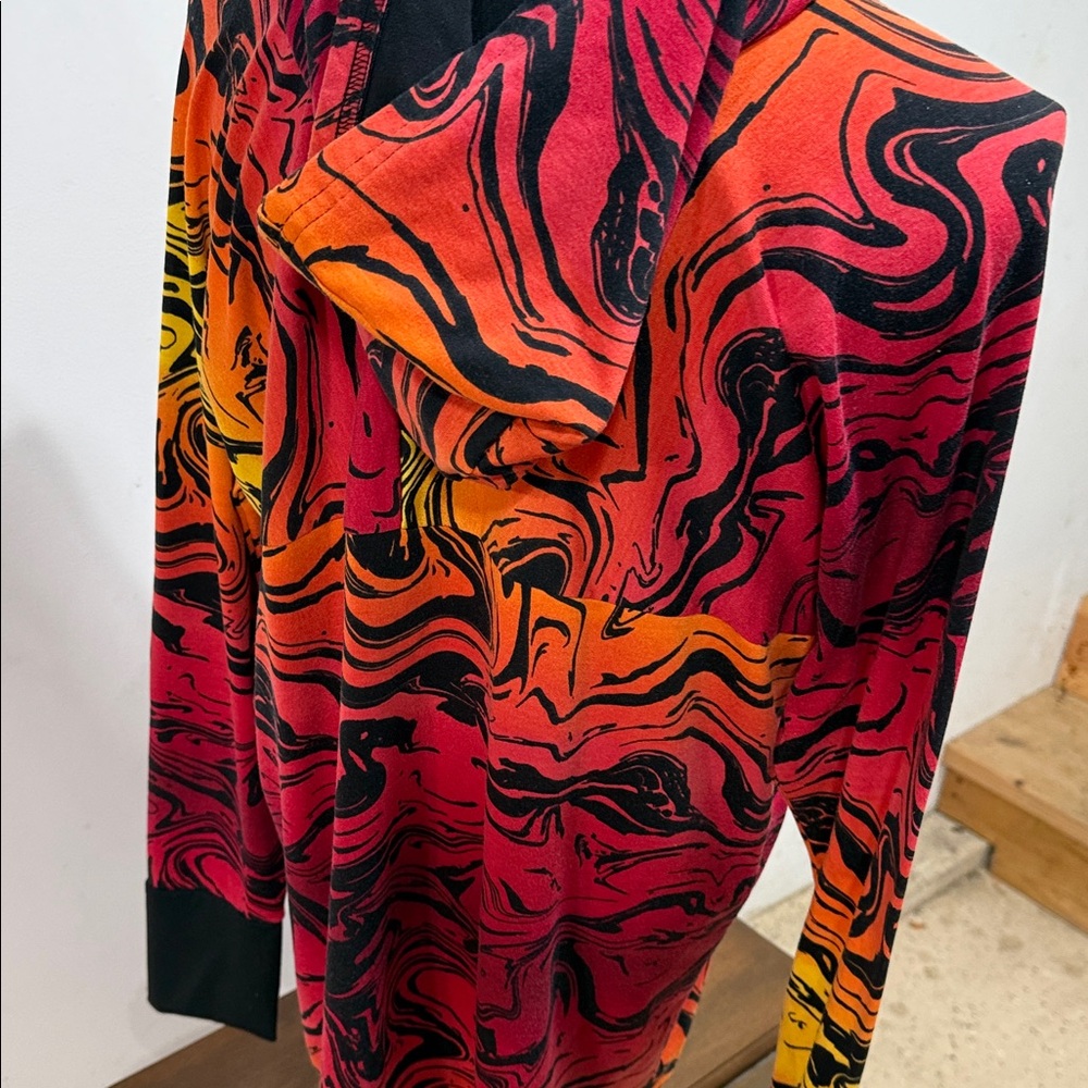 LuLaRoe Vibrant Swirl Hoodie - Picture 5 of 7